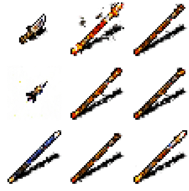 32X32 Sprite Sheet Characters - Colaboratory