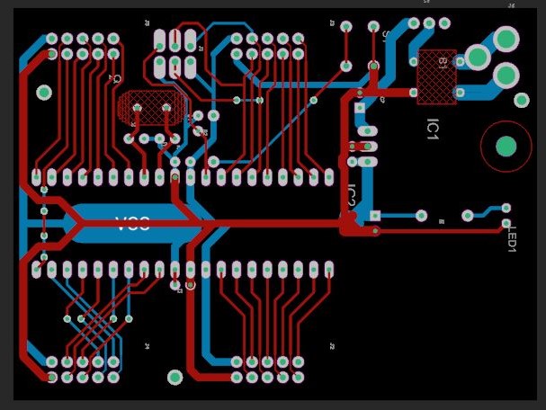 Atmel AVR PCB layout for Embedded III coursework