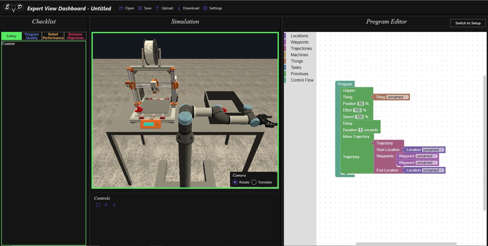 CoFrame's authoring interface (early development).